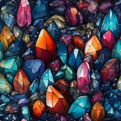 Gemstones and Crystals Fat Quarter Bundle