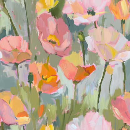 Abstract Poppy Paintings Fat Quarter Bundle