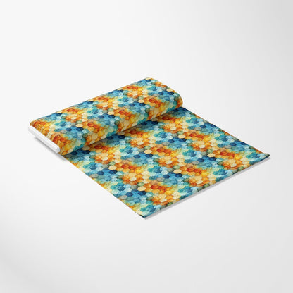 Watercolor Honeycomb Pattern 10 Quilting Cotton Fabric