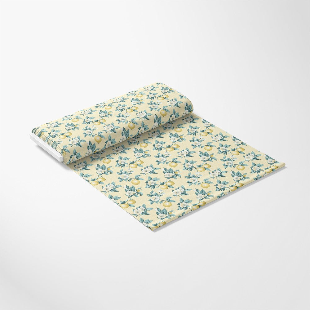 Lemon Floral Shabby Chic Pattern 4 Quilting Cotton Fabric