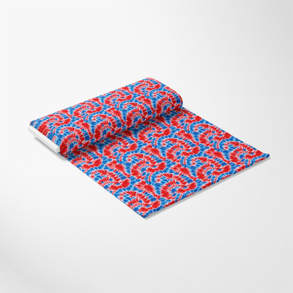 Patriotic Tie Dye Pattern 1 Quilting Cotton Fabric