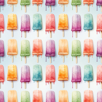 Watercolor Summer Popsicle Fat Quarter Bundle