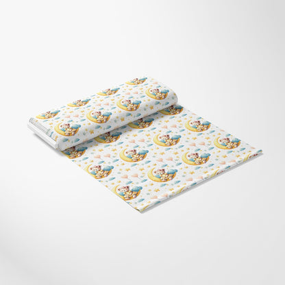 Daisy Teddy Bears Pattern 3 Quilting Cotton Fabric