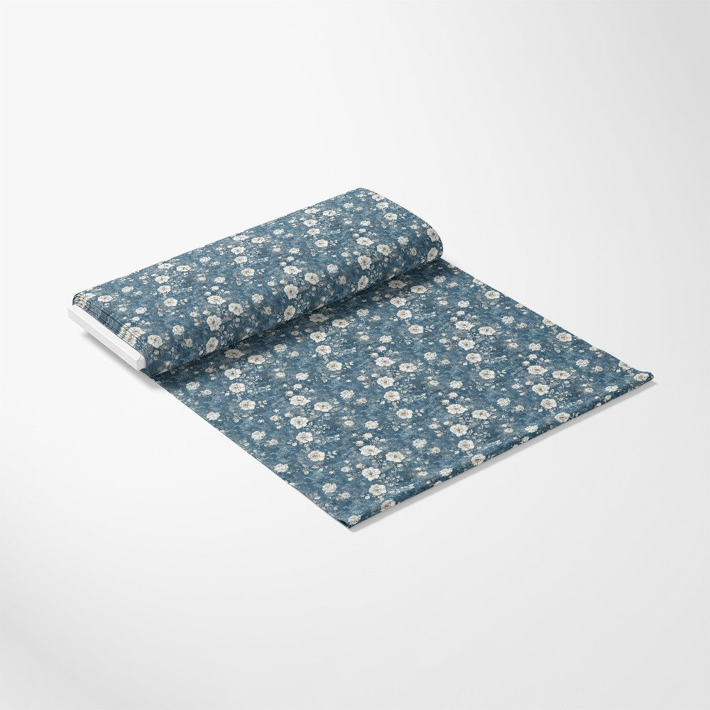 Vintage Farmhouse Blue Pattern 1 Quilting Cotton Fabric