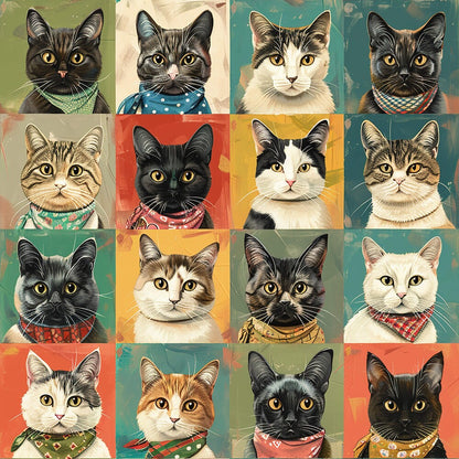 Well Dressed Cats Fat Quarter Bundle