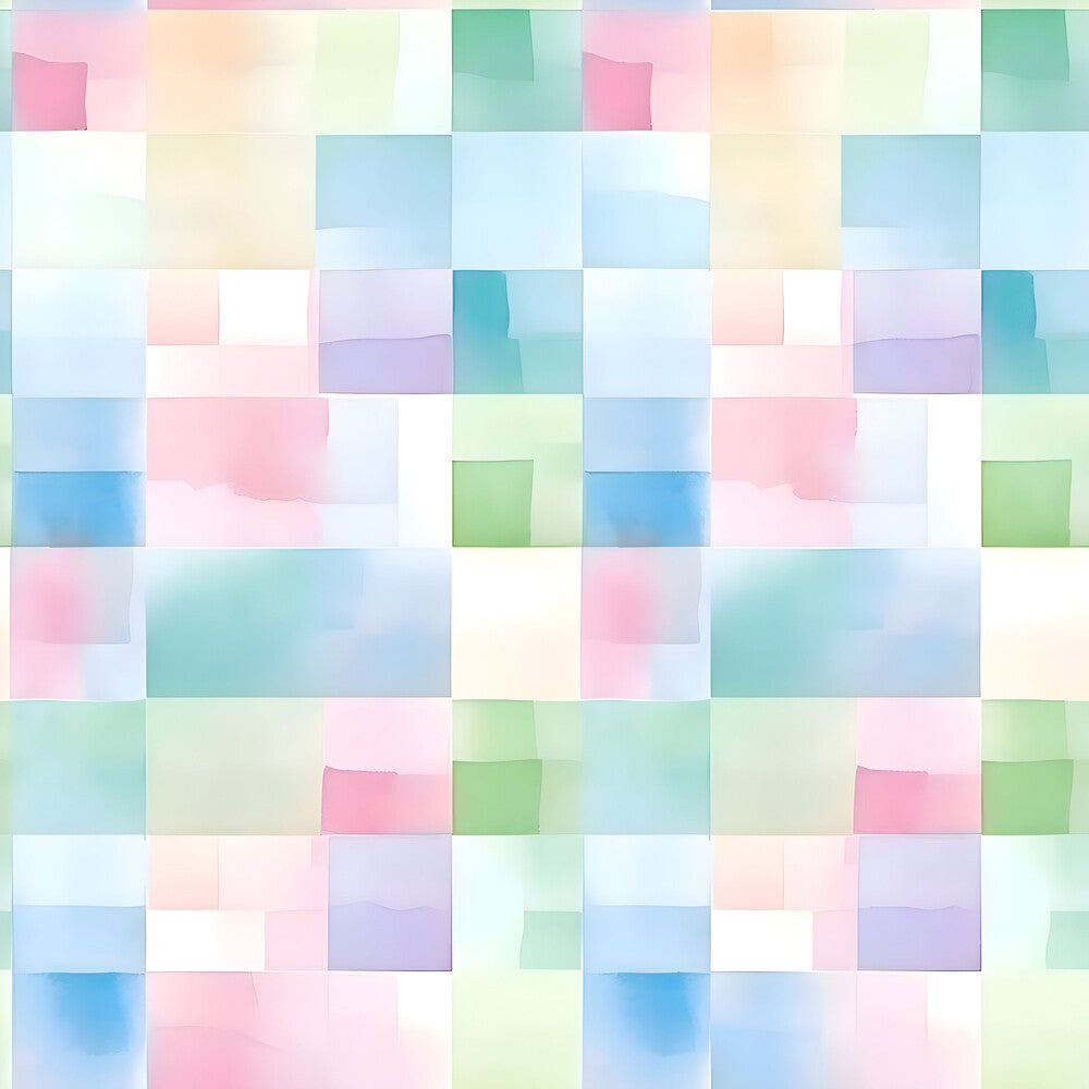 Watercolor Checkered Gingham Fat Quarter Bundle