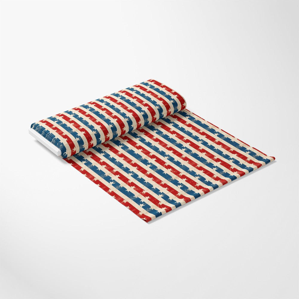 Distressed Patriotic Pattern 9 Quilting Cotton Fabric