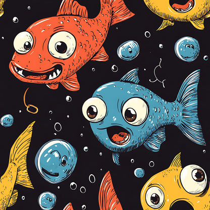 Funny Fish Faces Fat Quarter Bundle