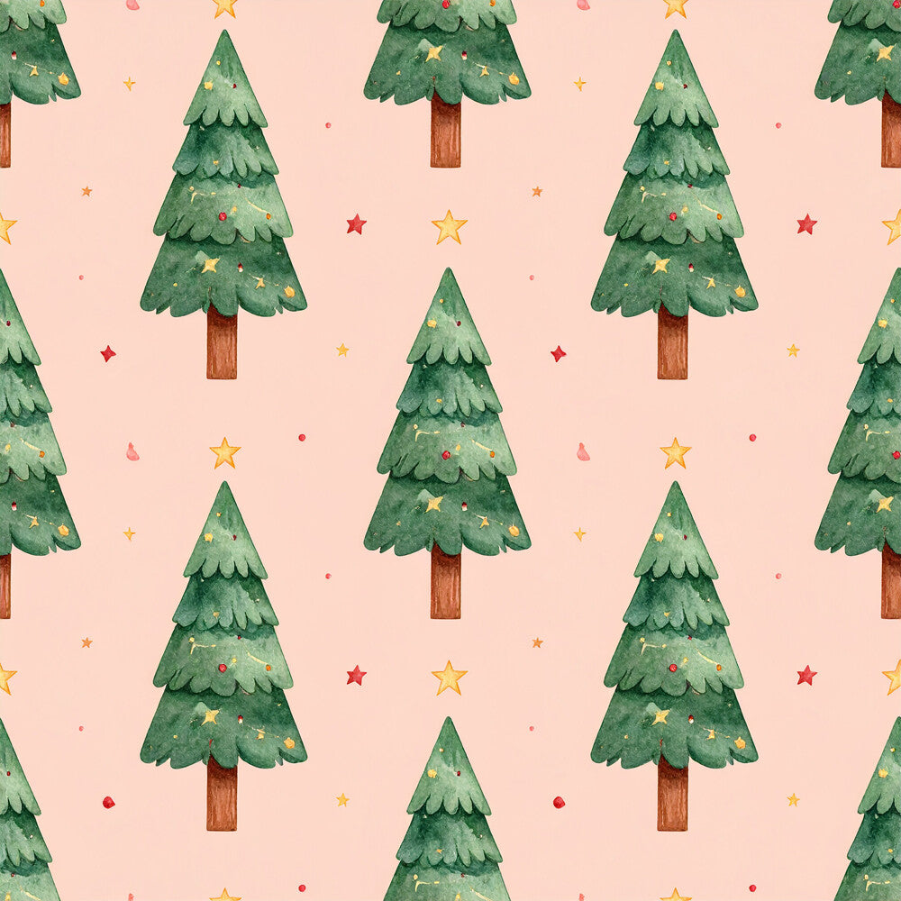 Traditional Christmas Watercolor Fat Quarter Bundle