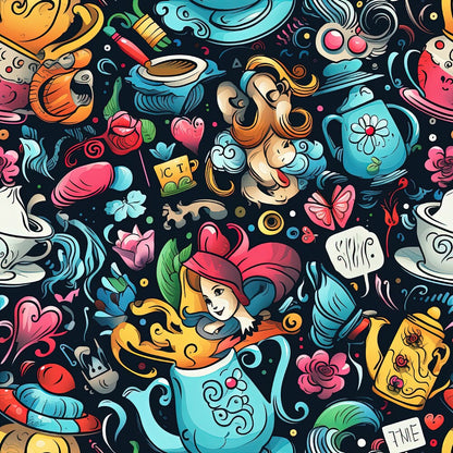 Abstract Alice in Wonderland Fat Quarter Bundle