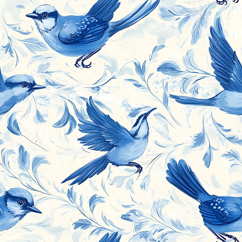 Blue Jay Feather Trails Fat Quarter Bundle