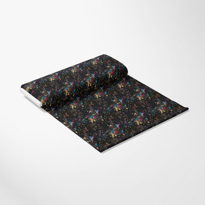 Glitter Paint Splatter Pattern 9 Quilting Cotton Fabric