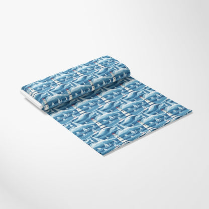 Lighthouse and Sailboats Pattern 12 Quilting Cotton Fabric