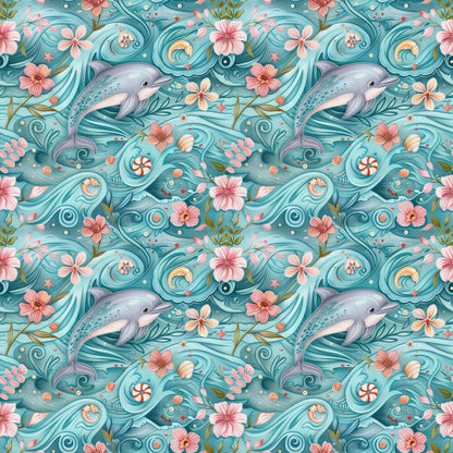 Swimming with Dolphins Fat Quarter Bundle