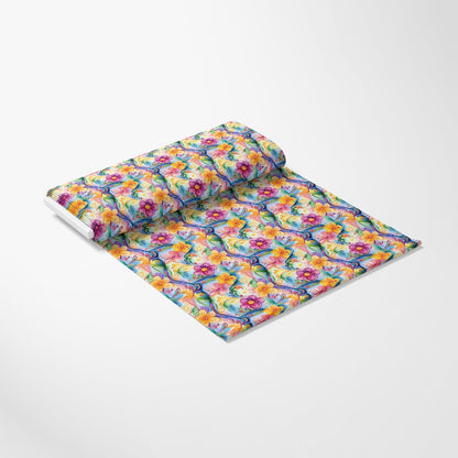 Vibrant Abstract Floral Art Pattern 9 Quilting Cotton Fabric
