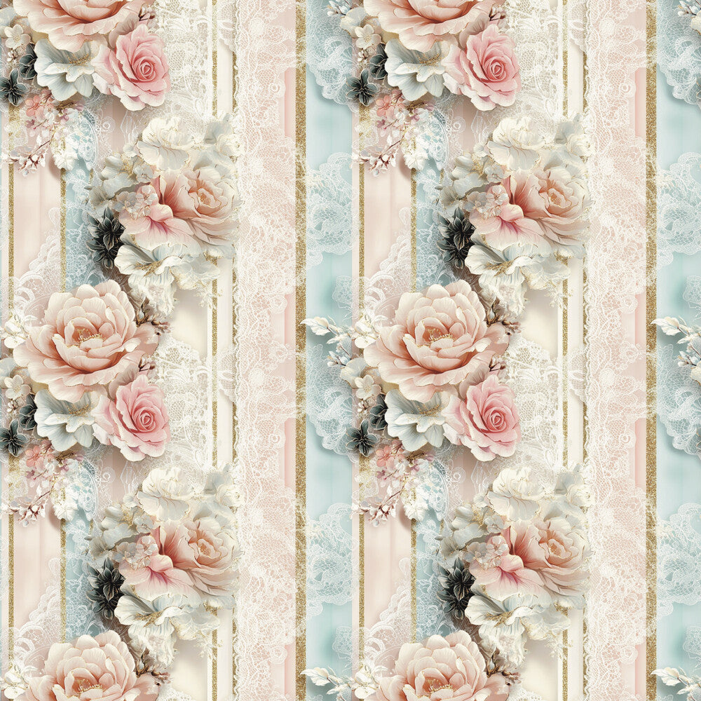 Floral Stripes Fat Quarter Bundle
