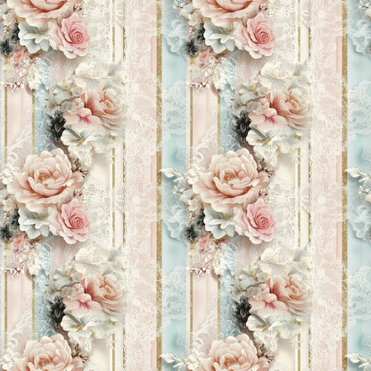 Floral Stripes Fat Quarter Bundle