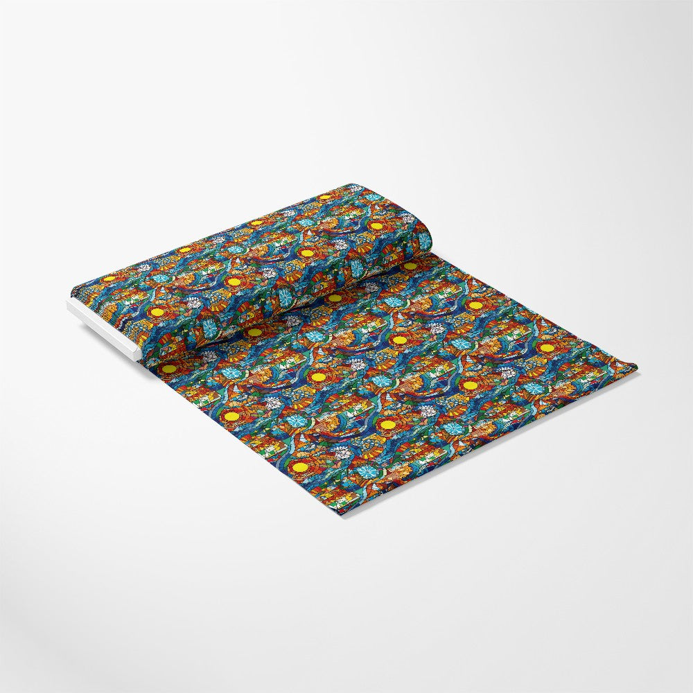 Mosaic Art Pattern 7 Quilting Cotton Fabric
