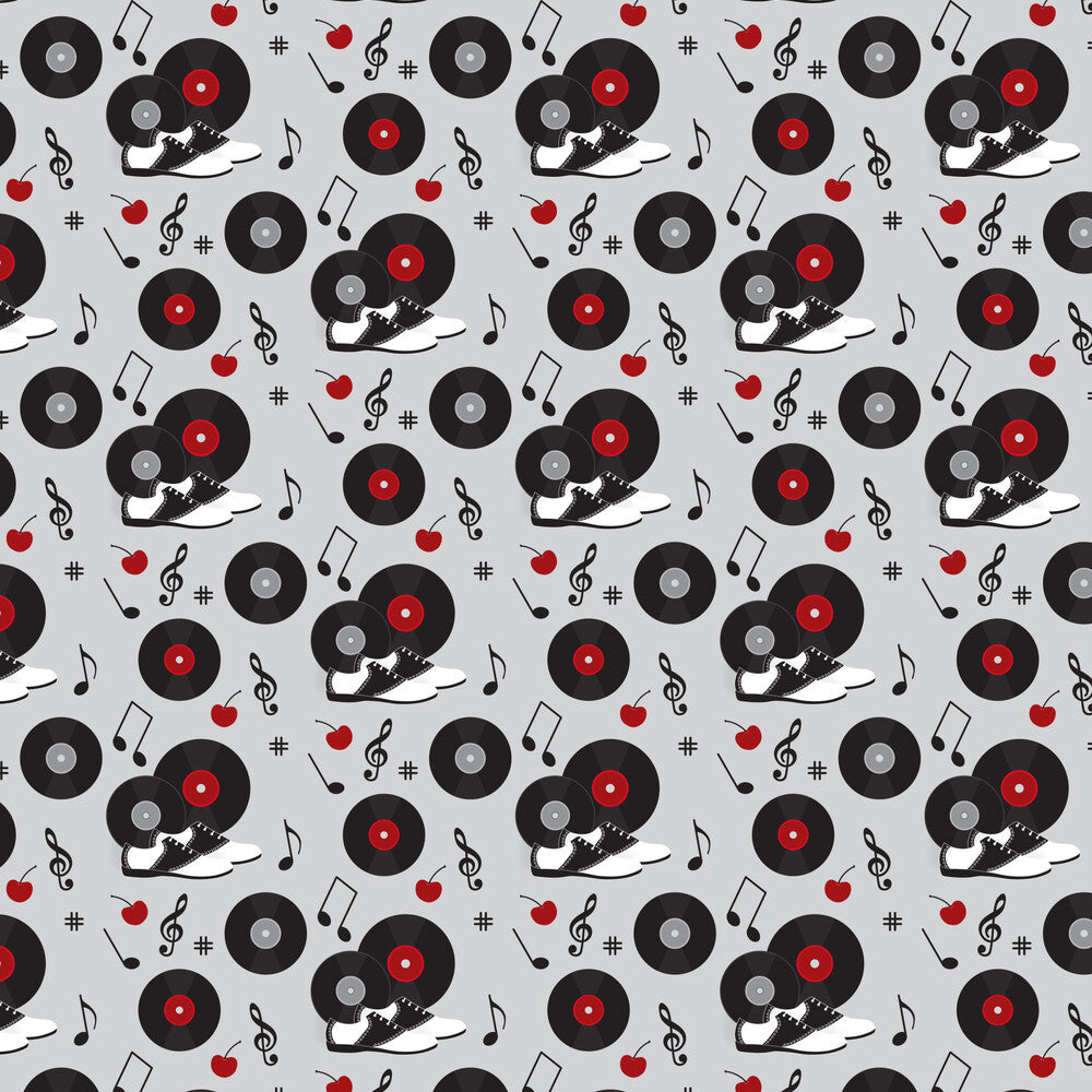 50s Black and Red Diner Fat Quarter Bundle