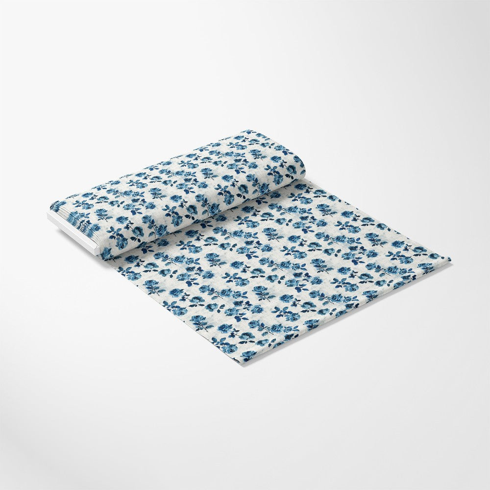 Vintage Farmhouse Blue Pattern 2 Quilting Cotton Fabric
