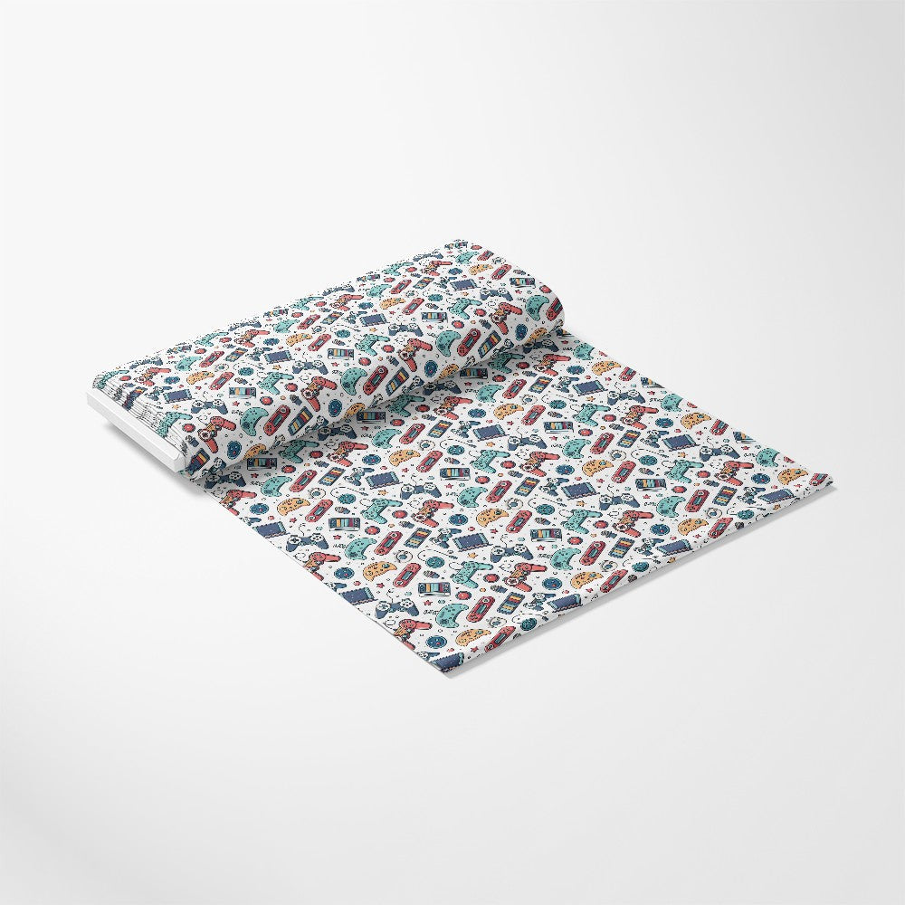 Modern Gamer Controllers Pattern 7 Quilting Cotton Fabric
