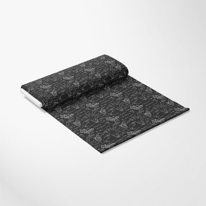 Mathematical Formulas on Chalkboard Pattern 1 Quilting Cotton Fabric