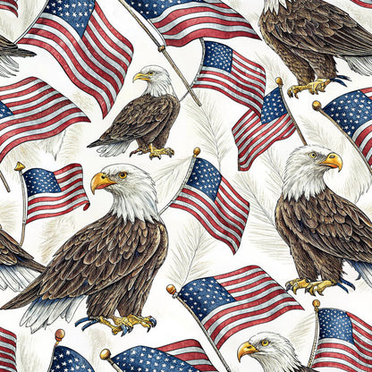 Bald Eagle Patriotic Fat Quarter Bundle