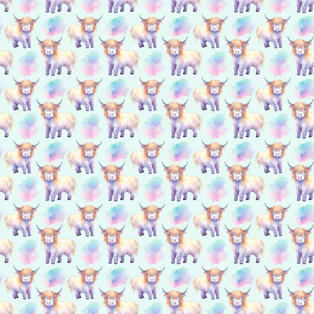 Funky Highland Cows Fat Quarter Bundle