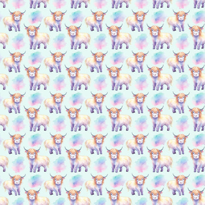 Funky Highland Cows Fat Quarter Bundle