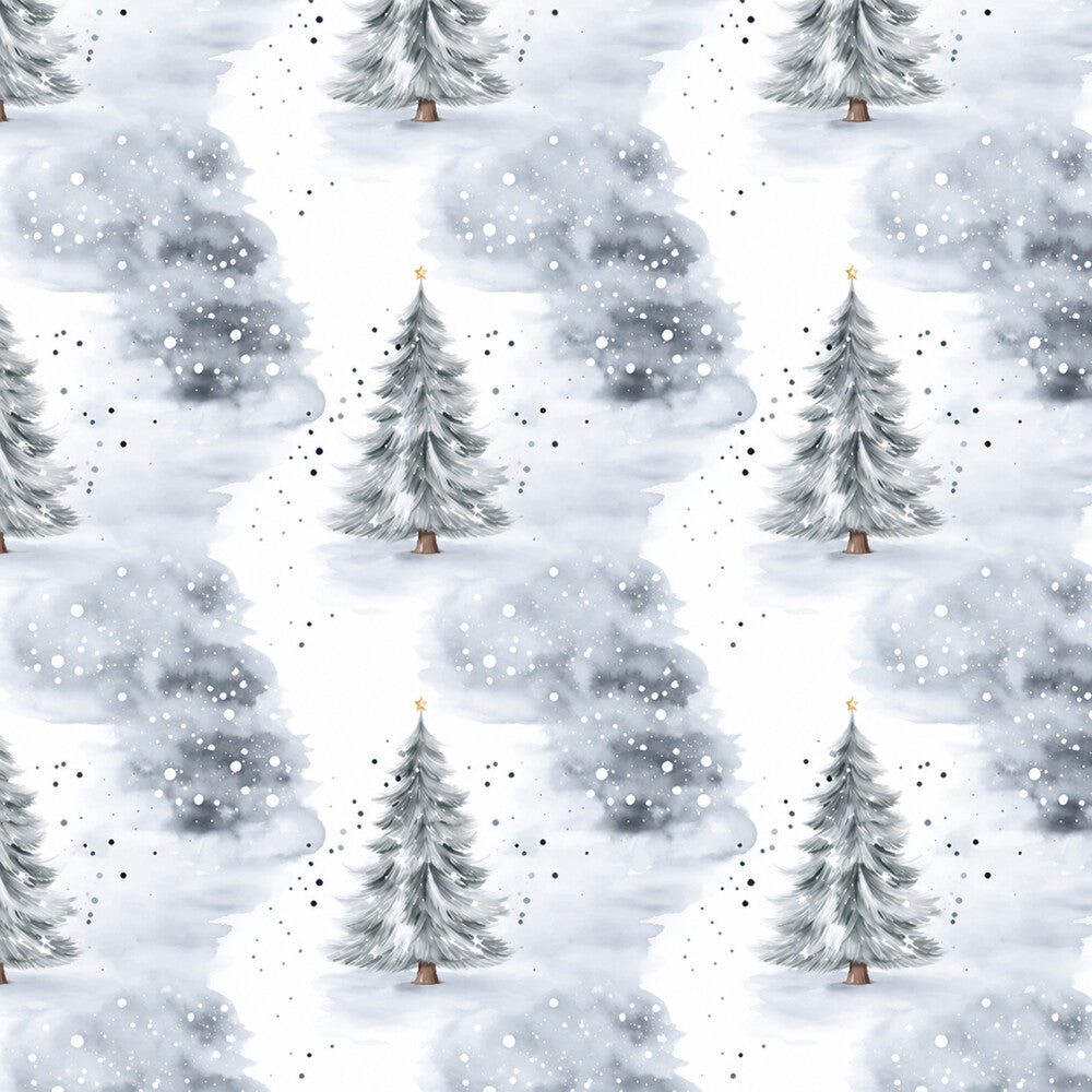 Vintage Icy Silver Christmas Fat Quarter Bundle
