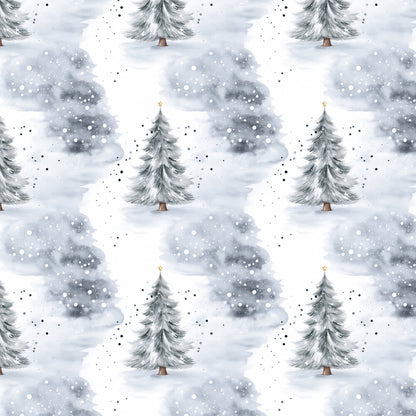 Vintage Icy Silver Christmas Fat Quarter Bundle