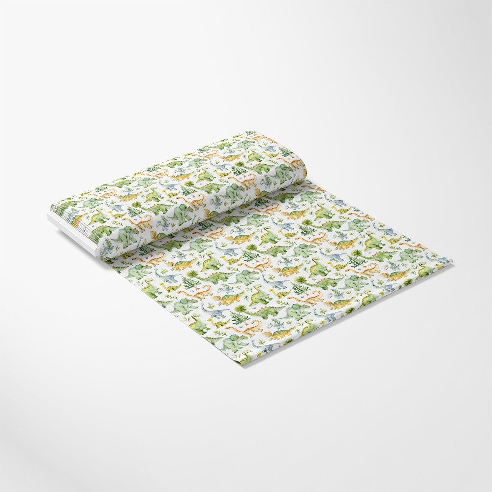 Watercolor Dinosaurs Pattern 10 Quilting Cotton Fabric