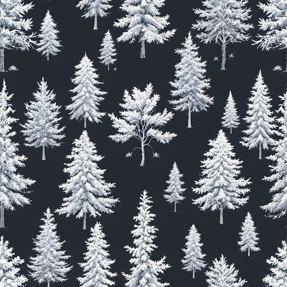 Frosty Winter Trees Fat Quarter Bundle