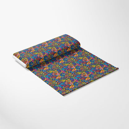 Rainbow Hippie Flowers Pattern 4 Quilting Cotton Fabric