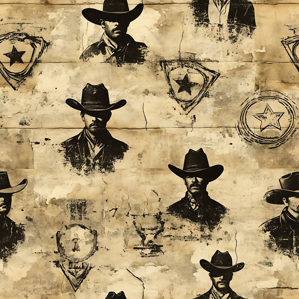 Wild West Wanted Signs Fat Quarter Bundle