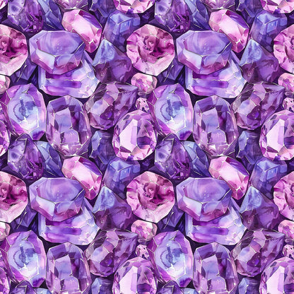 Amethyst Gemstones Fat Quarter Bundle