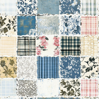 Shabby Chic Floral Gingham Fat Quarter Bundle