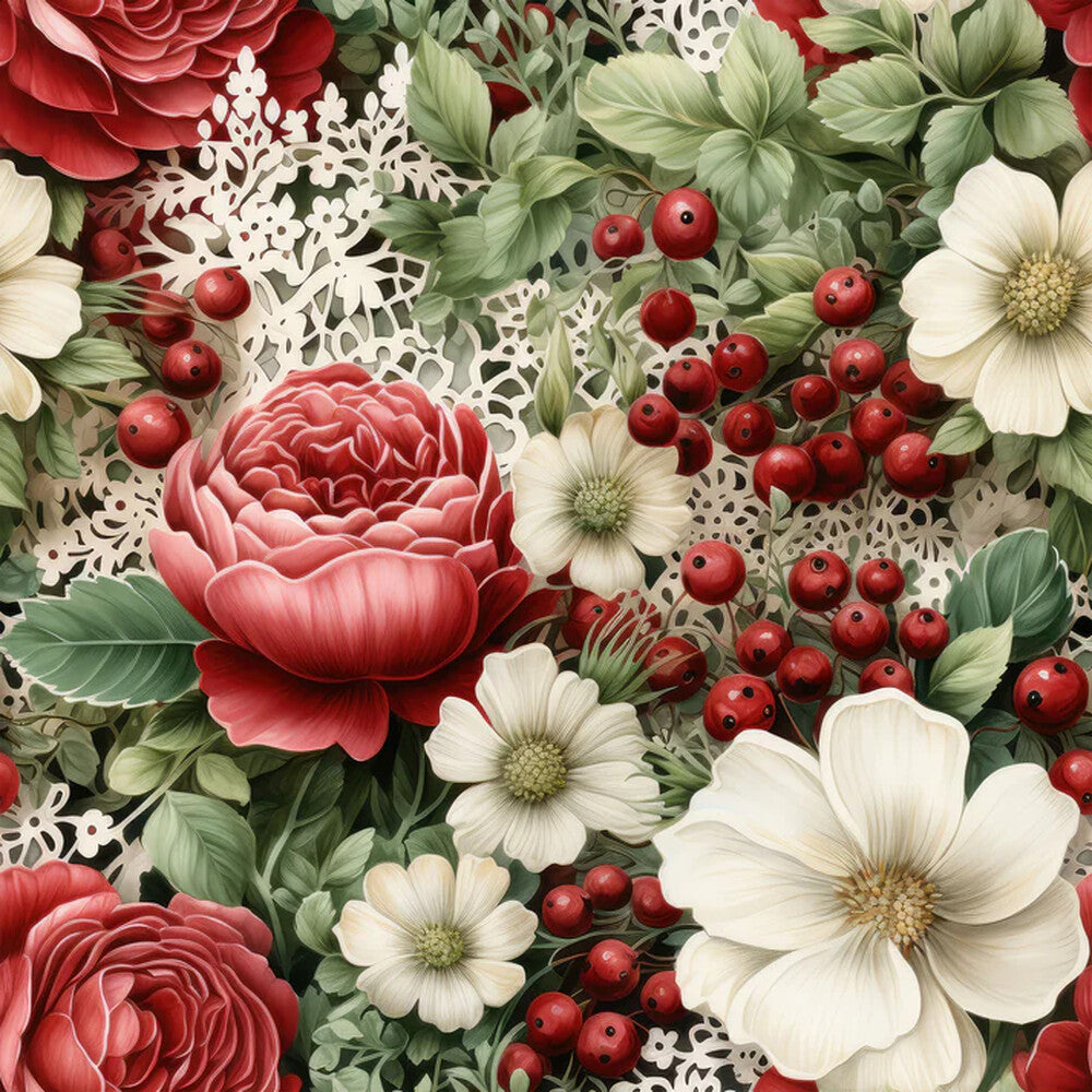 Christmas Florals Fat Quarter Bundle