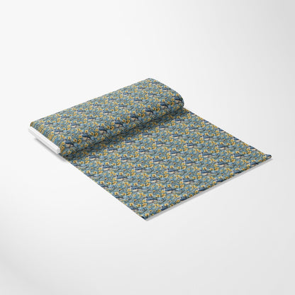 Blue Jay Florals Pattern 4 Quilting Cotton Fabric