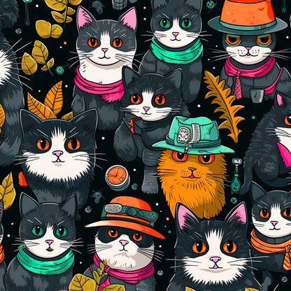 Suspicious Cats Fat Quarter Bundle