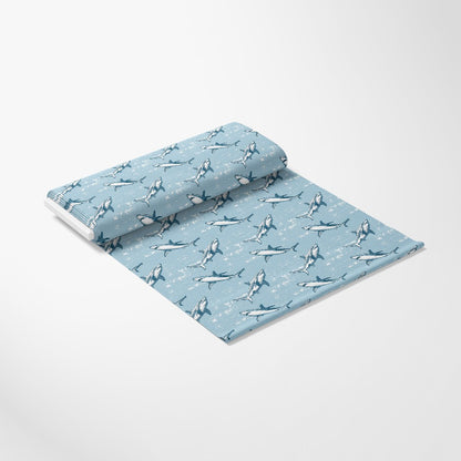 Sharks Circling Pattern 1 Quilting Cotton Fabric