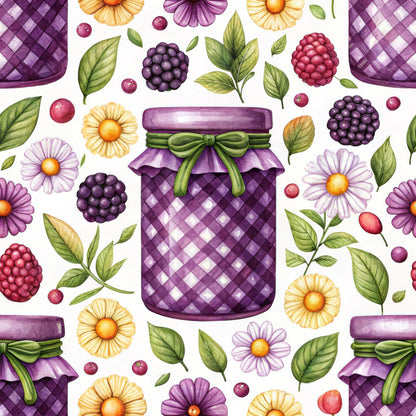 Blackberry Gingham Fat Quarter Bundle