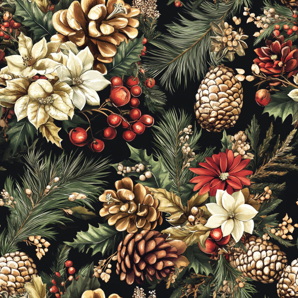 Christmas Pinecones Fat Quarter Bundle