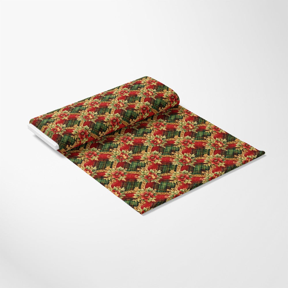 - Red Green Gold Christmas Pattern 13 Quilting Cotton Fabric  
- Holiday floral plaid  
- Festive quilting textile  
- Cotton fabric yardage  
- Traditional seasonal design  
- Holiday craft material  
- Warm colorful fabric  
- Christmas quilting fabric  
- Decorative cotton cloth