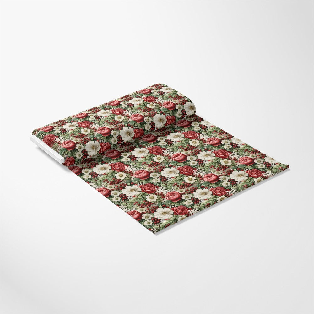 Christmas Florals Pattern 14 Quilting Cotton Fabric