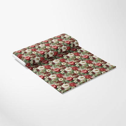 Christmas Florals Pattern 14 Quilting Cotton Fabric