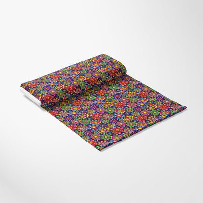 Rainbow Hippie Flowers Pattern 7 Quilting Cotton Fabric