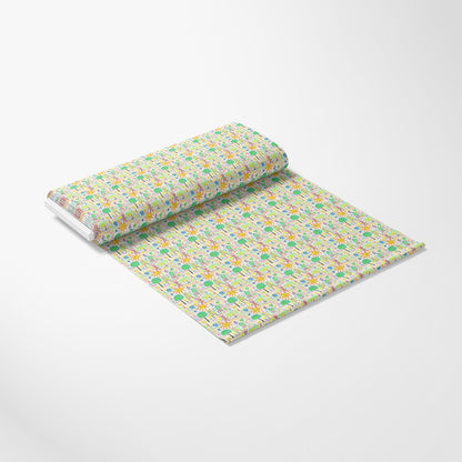 Child Crayon Drawing Pattern 2 Quilting Cotton Fabric