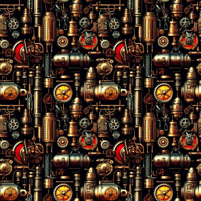 Steampunk Pipes Fat Quarter Bundle