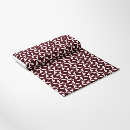 Burgundy Abstract Pattern 9 Quilting Cotton Fabric